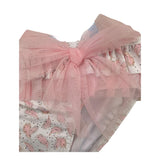 Sardon Costume Model Slip Solid Color with White Pattern for Baby Girl