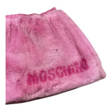 MOSCHINO gonna tinta unita con logo Rosa per Bambina HDJ039 ROSA MOSCHINO 