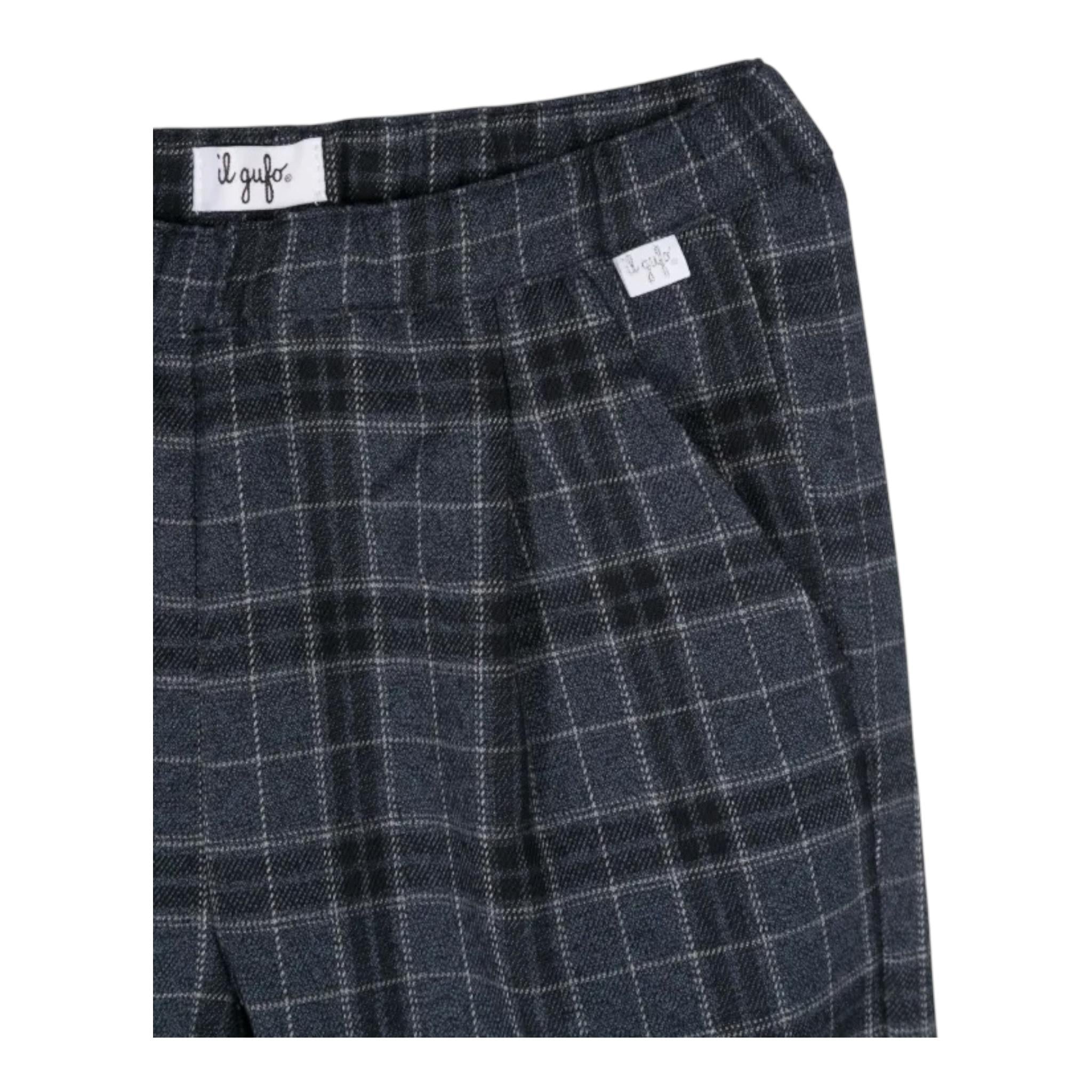 IL GUFO pantalone tinta unita con fantasia a righe Blu per Bambina A24PL291W3067 BLU IL GUFO 