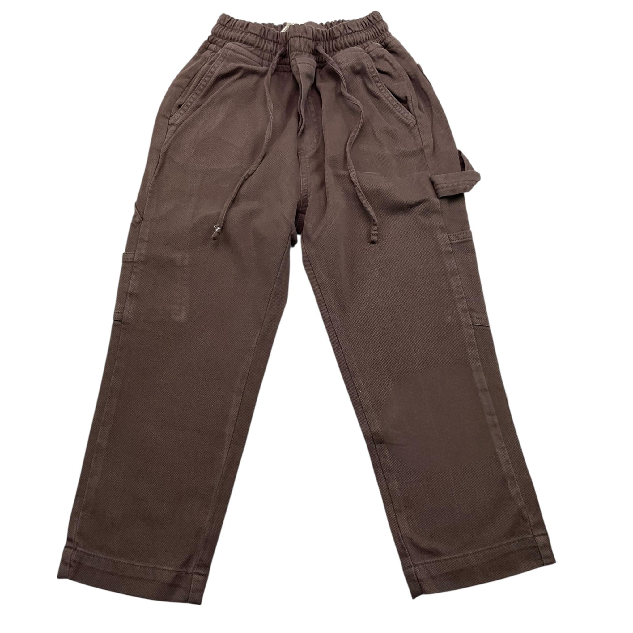 DUSTY COLOR pantalone tinta unita cn elastico in vita Marrone per Neonato DUXF4045PAN MARRONE DUSTY COLOR 