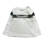 TRUSSARDI shirt girocollo tinta unita con stampa Bianco per Neonato TIA24111TSN BIANCO TRUSSARDI 