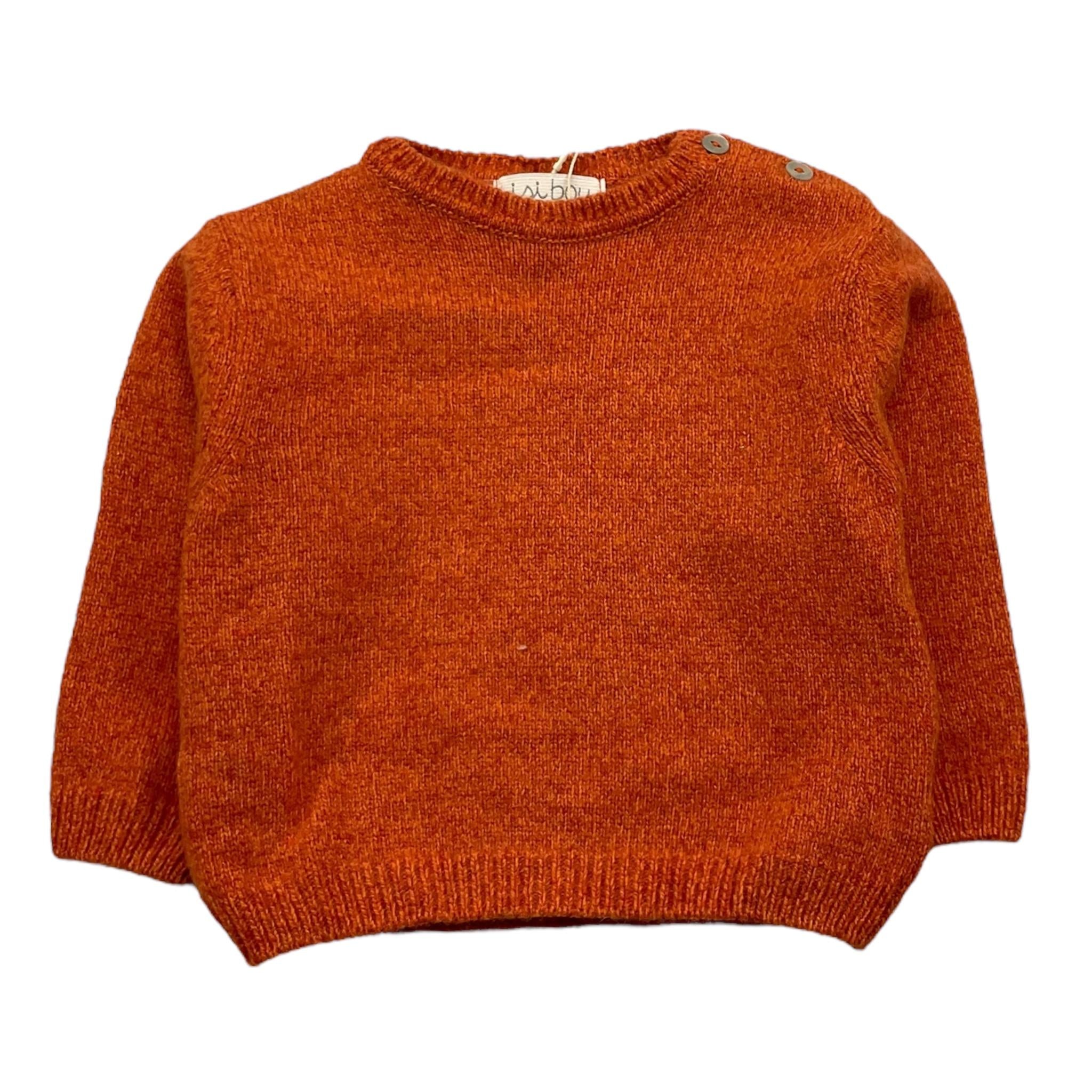 MALVI & CO maglia girocollo tinta unita Arancione per Neonato F24B202GFLI ARANCIONE MALVI & CO 