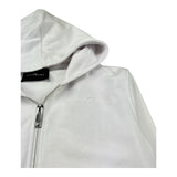 John Richmond Felpa con Zip E Cappuccio Tinta Unita per Bambino RGP26001FE BIANCO JOHN RICHMOND 