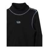 DIESEL shirt tinta unita mezzo collo  Nero per Bambina J02005 NERO DIESEL 