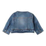 Minibanda Giubbino In Denim Tinta Unita per Neonata 3B756 BLU MINIBANDA 