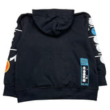 DIADORA felpa con zip e cappuccio tinta unita cn logo Nero per Bambino F4DIJBZH022 NERO DIADORA 