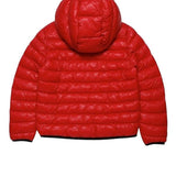 Diesel Jacket Model Bmber Solid Color With Zip And Hood Red For Boys