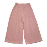 Alice Pi Solid Color Palazzo Pants With Elastic Waist Pink For Girls