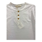 Zhoe &amp; Tobiah Shirt Long Sleeve Crew Neck Solid Color White For Boys