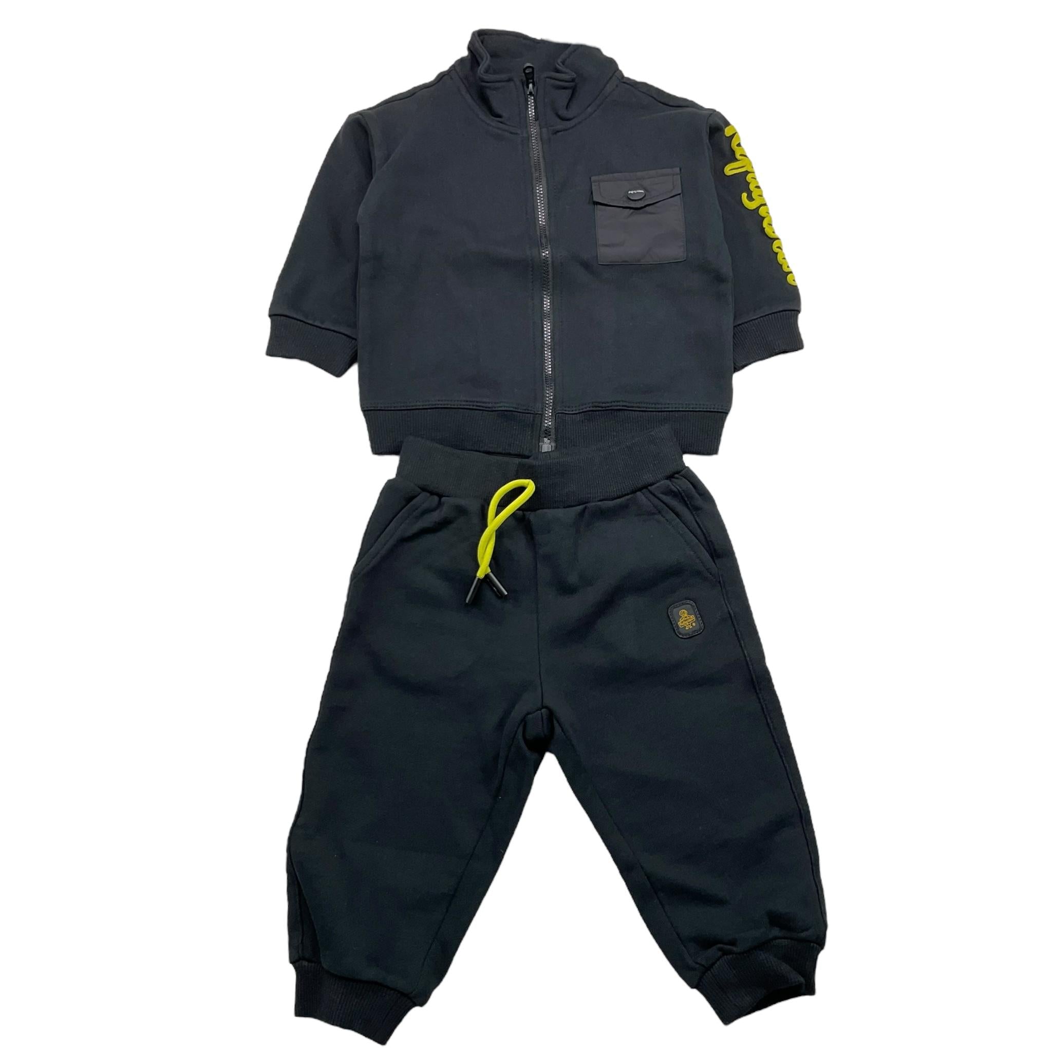REFRIGIWEAR completo 2pz felpa-pantalone Nero per Neonato RWN808X NERO REFRIGIWEAR 