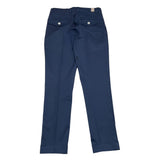 Eleventy Solid Color Trousers With America Pockets Blue For Boys
