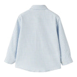 IL GUFO camicia tinta unita con fantasia a quadri Azzurro per Neonato A24CL116C3143 AZZURRO IL GUFO 