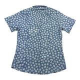 Nupkeet Blue Flower Printed Solid Color Shirt For Boys