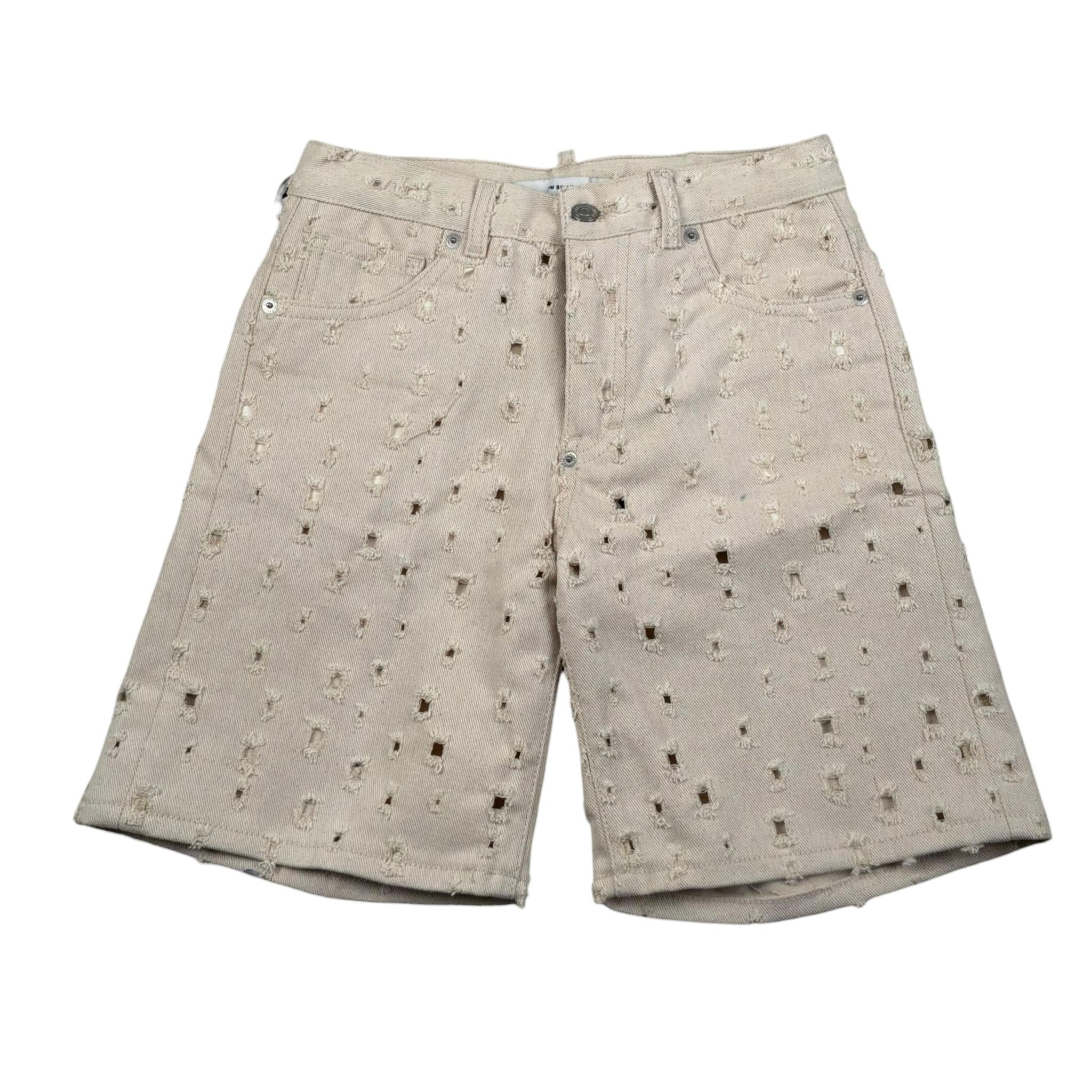 I'M Brian Bermuda Tinta Unita con Girovita Regolabile per Bambino KEVINX BEIGE I'M BRIAN 