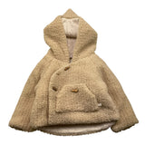 PAZ RODRIGUEZ cappotto pelliccia tinta unita con cappuccio Beige per Neonato 012191812 BEIGE PAZ RODRIGUEZ 