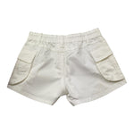 Lu Lu By Miss Grant Short Tinta Unita con Elastico In Vita per Bambina LL3387 BIANCO LU LU BY MISS GRANT 