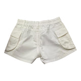 Lu Lu By Miss Grant Short Tinta Unita con Elastico In Vita per Bambina LL3387 BIANCO LU LU BY MISS GRANT 