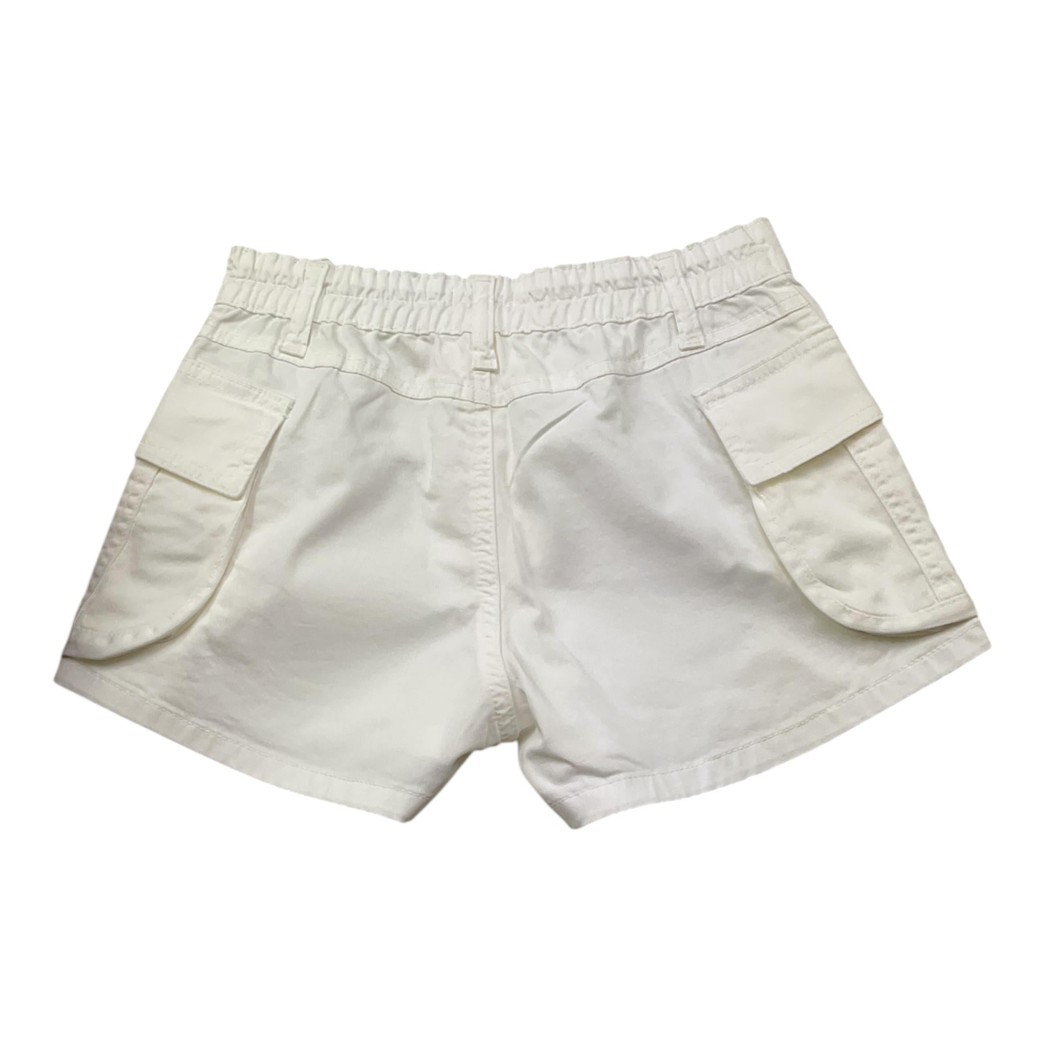 Lu Lu By Miss Grant Short Tinta Unita con Elastico In Vita per Bambina LL3387 BIANCO LU LU BY MISS GRANT 