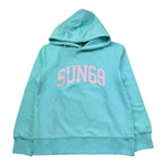 Sun68 Felpa Chiusa con Cappuccio Tinta Unita con Logo per Bambina F34332 VERDE ACQUA SUN68 