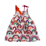 Agatha Ruiz White Fantasy Print Sleeveless Dress For Baby Girl