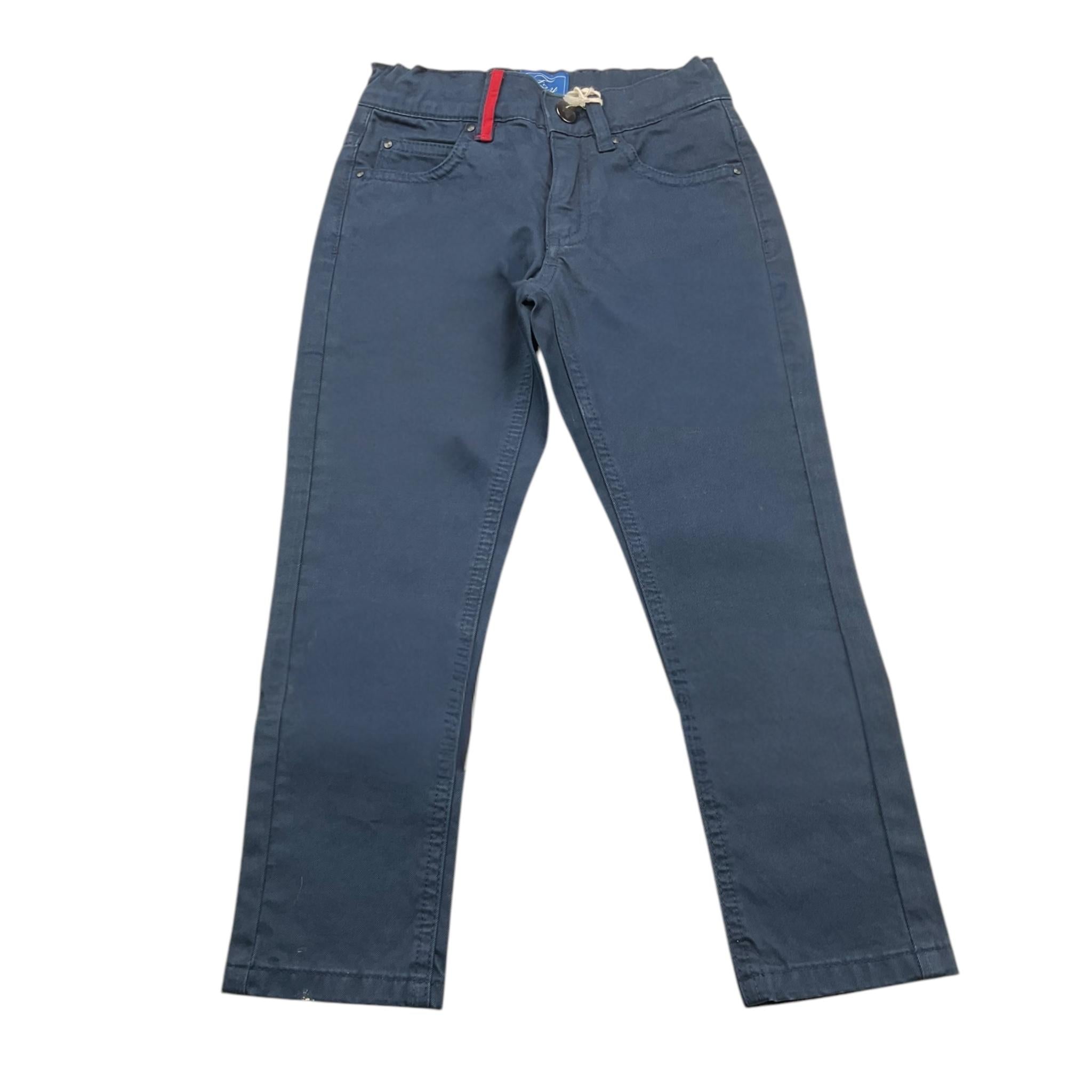 FAY pantalone tinta unita con bottone Blu per Bambino 5N6000 BLU FAY 