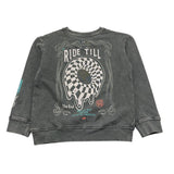 CANADA HOUSE felpa tinta unita girocollo con stampa Grigio per Bambino 24473111 GRIGIO CANADA HOUSE 