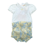 Elisabetta Franchi Completo 2 Pezzi Body-Culotte Bicolore per Neonata ENCD099X BIANCO ELISABETTA FRANCHI 