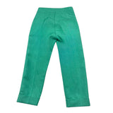 Daniele Alessandrini Solid Color Pants with Adjustable Waist Green for Children