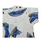 Play Up T-Shirt Girocollo Tinta Unita con Stampe per Neonato PA011AQ11056 PANNA PLAY UP 