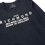 JOHN RICHMOND shirt girocollo tinta unita con stampa Nero per Neonato ELEDIK NERO JOHN RICHMOND 