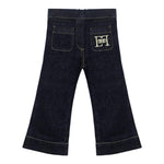 ELISABETTA FRANCHI jeans tinta unita modello zampa Blu per Bambina EGPA070 BLU ELISABETTA FRANCHI 