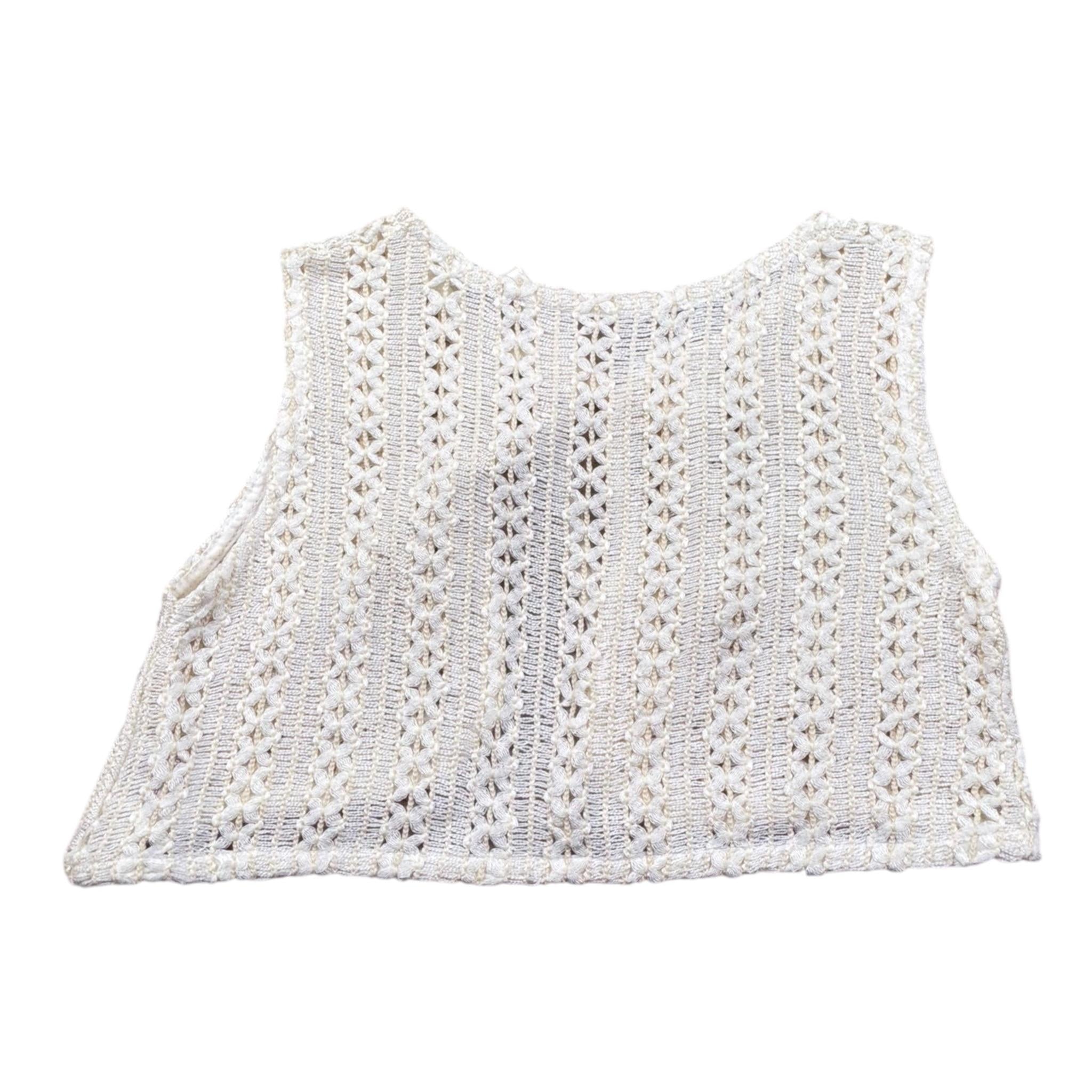 Babyvip Gilet Tinta Unita Traforato per Neonata T1564 PANNA BABYVIP 