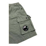 C.P. Company Bermuda Tinta Unita con Elastico In Vita per Bambino CUQ00B VERDE C.P. COMPANY 