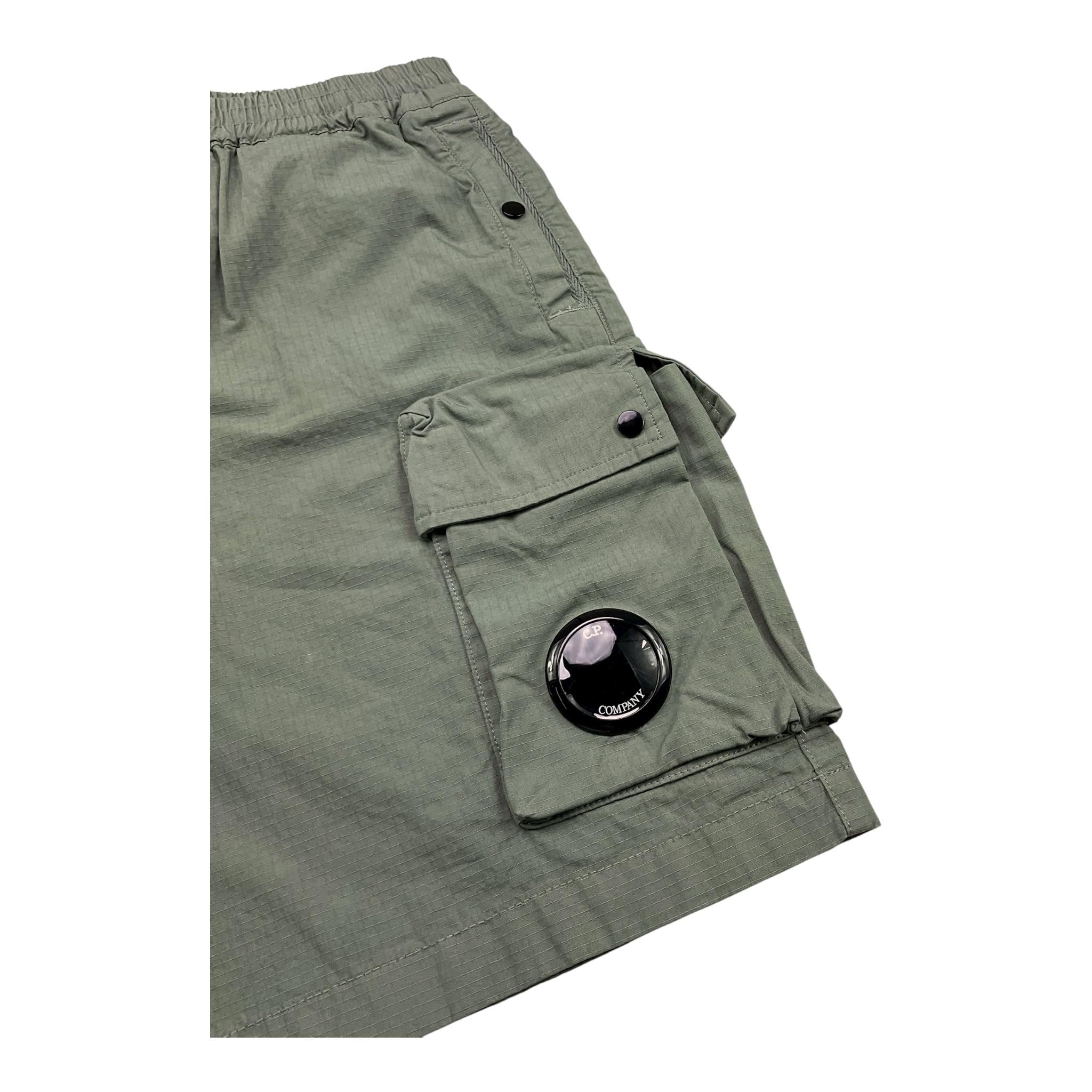 C.P. Company Bermuda Tinta Unita con Elastico In Vita per Bambino CUQ00B VERDE C.P. COMPANY 