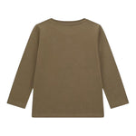 GUESS shirt girocollo tinta unita con stampa Verde per Bambino N4BI20I3Z14 VERDE GUESS 