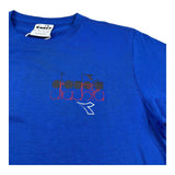 Diadora T-Shirt Girocollo Tinta Unita con Stampa per Bambino 102181707 BLU DIADORA 