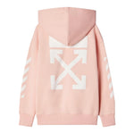 OFF-WHITE felpa chiusa con cappuccio tinta unita Rosa per Bambina OGBB002 ROSA OFF-WHITE 