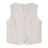Mayoral Solid Color Vest Beige For Newborn