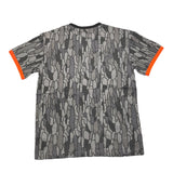 Refrigiwear Solid Color Crew Neck T-Shirt With Grey Pattern For Boys