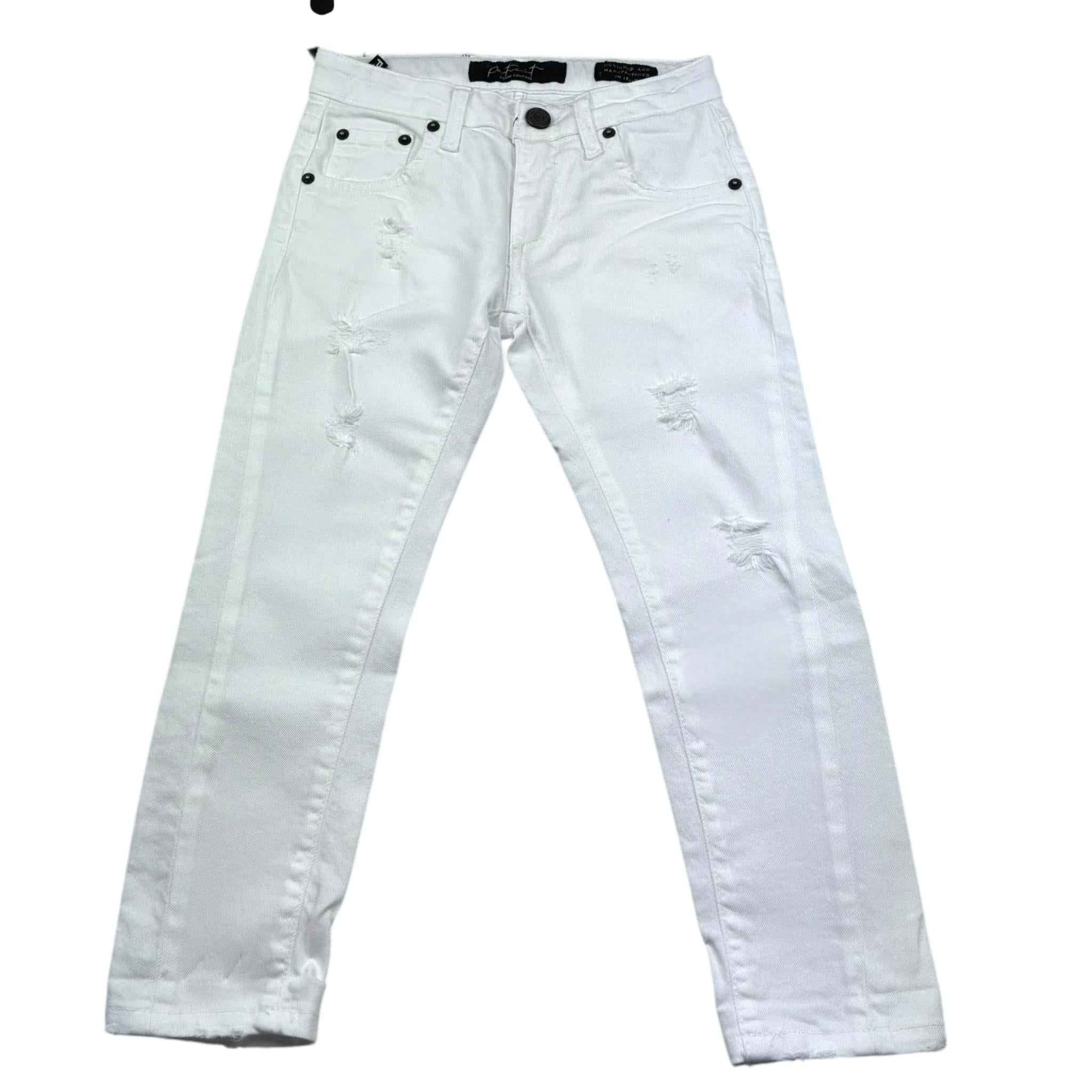 Patriot Jeans Tinta Unita con Girovita Regolabile per Bambino PJ5S2SPBK21 BIANCO PATRIOT 