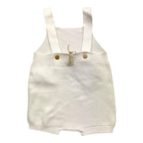 Wedoble Solid Color Overalls With White Pocket For Newborn