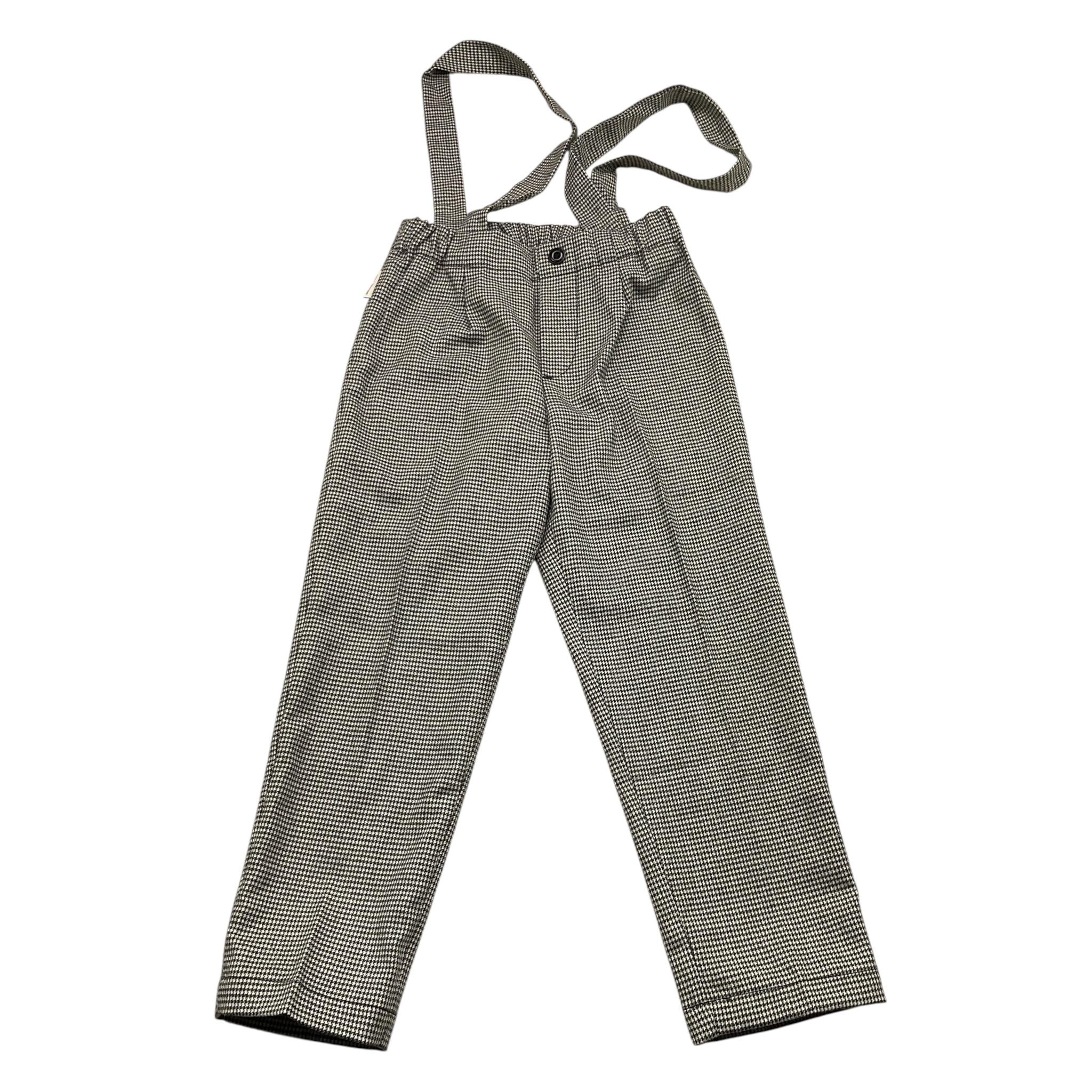 MICHAEL COAL pantalone tinta unita con elastico in vita Bianco/nero per Bambino LITJHN3081F24 BIANCO/NERO MICHAEL COAL 