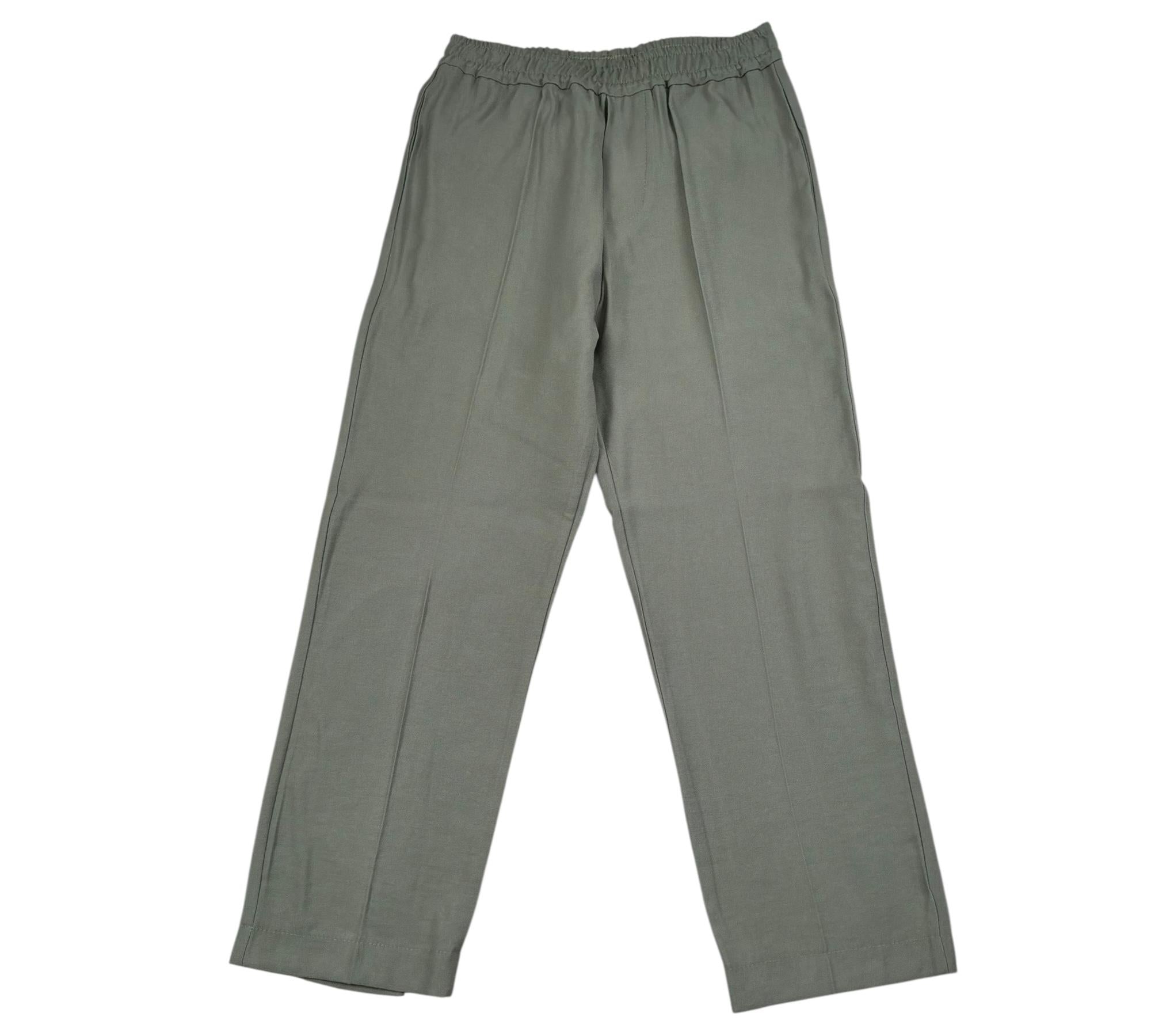 Paolo Pecora Pantalone Tinta Unita con Elastico In Vita per Bambino PP4305 VERDE PAOLO PECORA 