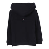 TOMMY HILFIGER felpa con zip e cappuccio tinta unita con logo Blu per Bambino KB0KB09057 BLU TOMMY HILFIGER 