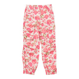 Twinset Printed Fantasy Trousers With Adjustable Waist Beige For Girls
