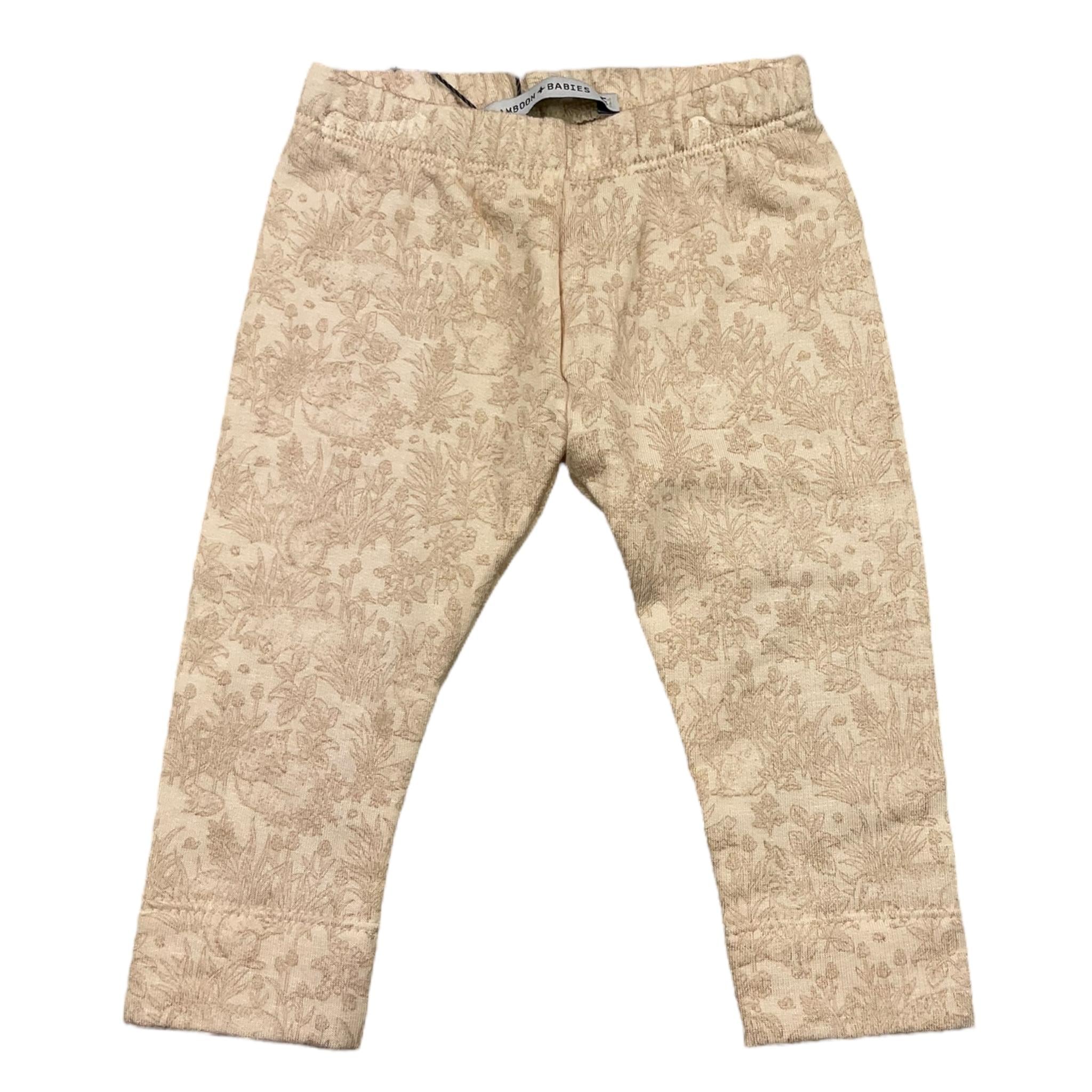 BAMBOOM+BABIES leggins tinta unita con stampa in contrasto Rosa per Neonata 247A ROSA BAMBOOM+BABIES 