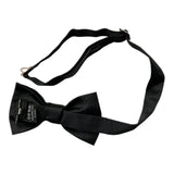 Daniele Alessandrini Black Solid Color Bow Tie For Child