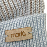 MARLU' cappello tinta unita con fantasia a righe Azzurro per Neonato IG6471PL AZZURRO MARLU' 