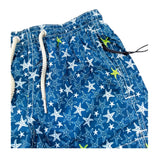 Saint Barth Cstume Modello Boxer Tinta Unita con Stampa per Bambino JEA0022JESNMA BLU SAINT BARTH 