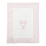 Monnalisa Coperta Tinta Unita con Stampa per Neonata 35D002 BIANCO MONNALISA 